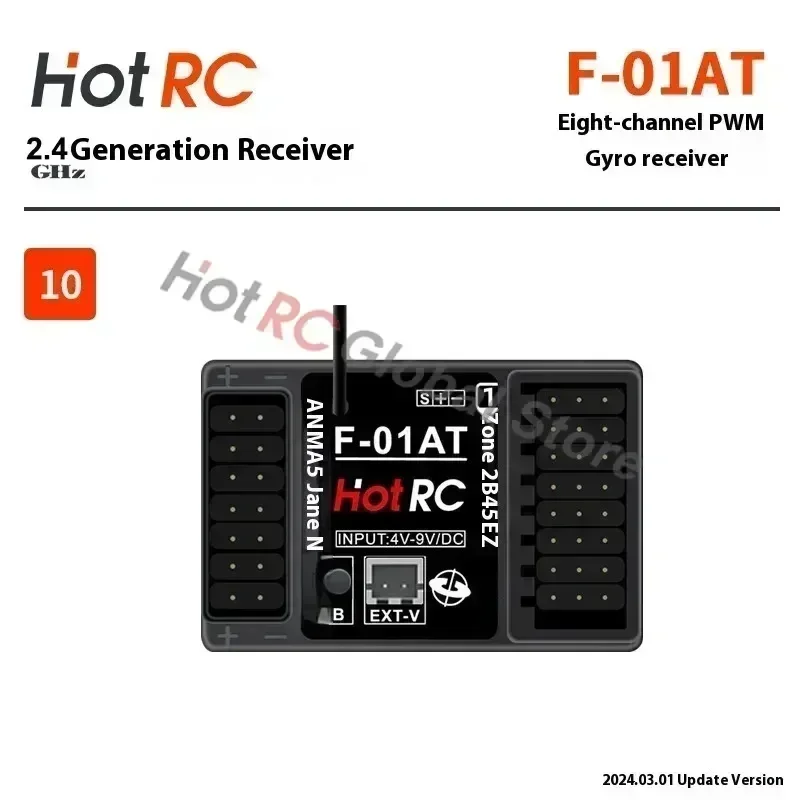 HOTRC 2.4Ghz 4/6/8 Channel F-0 - đánh giá và giá Drone Racing Receiver