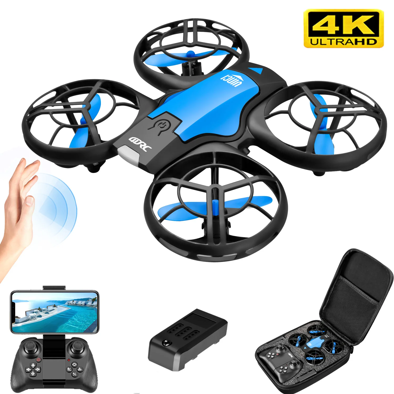 V8 New Mini Drone 4K Professio - đánh giá và giá Drone Racing Camera